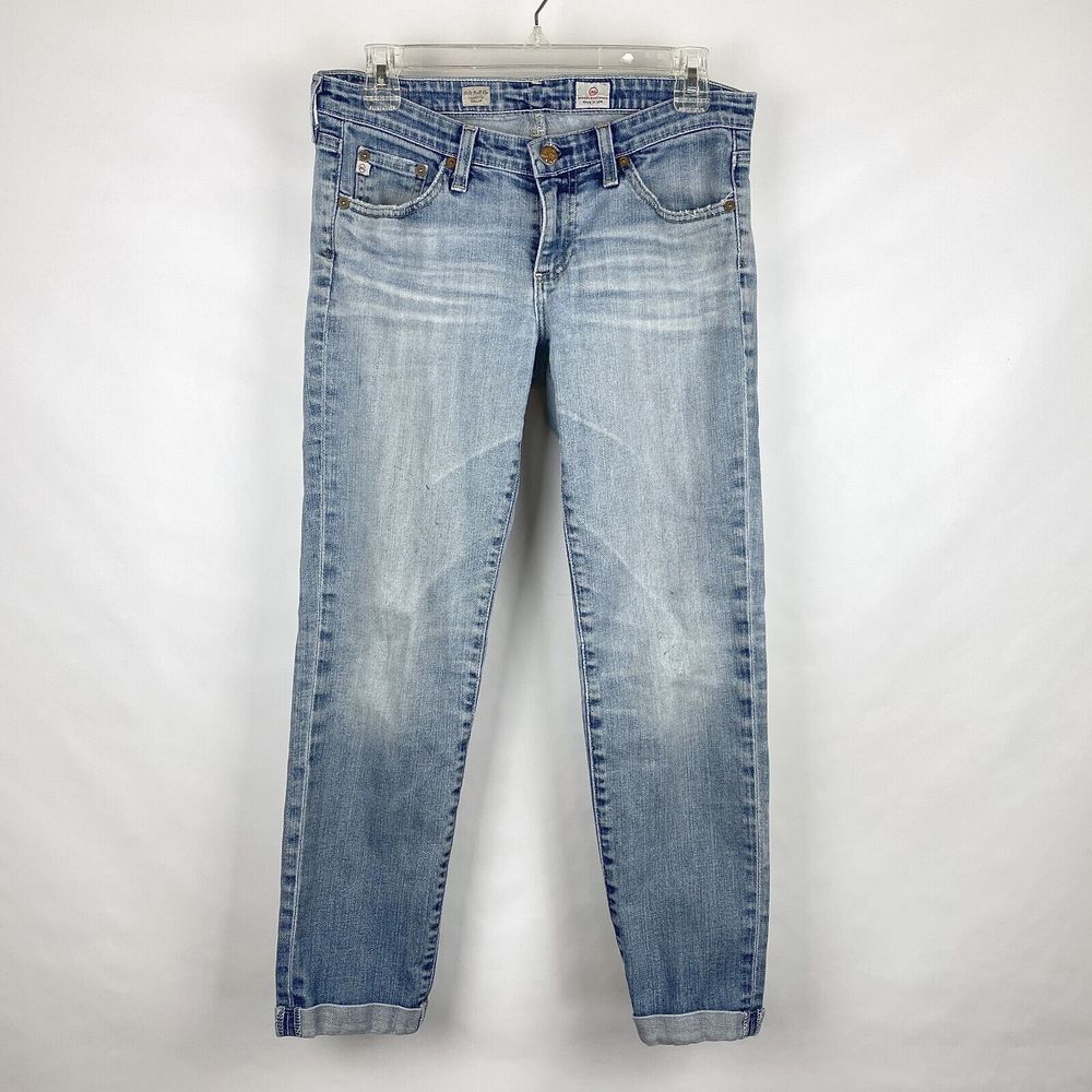 Adriano Goldschmied Women's 28R Tag Stilt Roll-Up Cigarette Denim Jeans 29x26